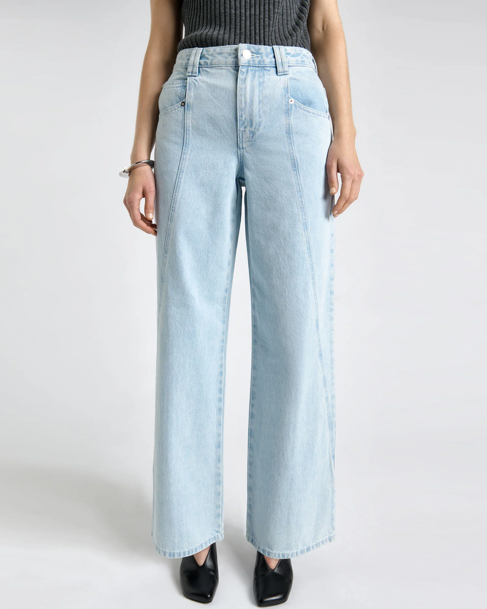 Vintage Wash Straight Leg Jean
