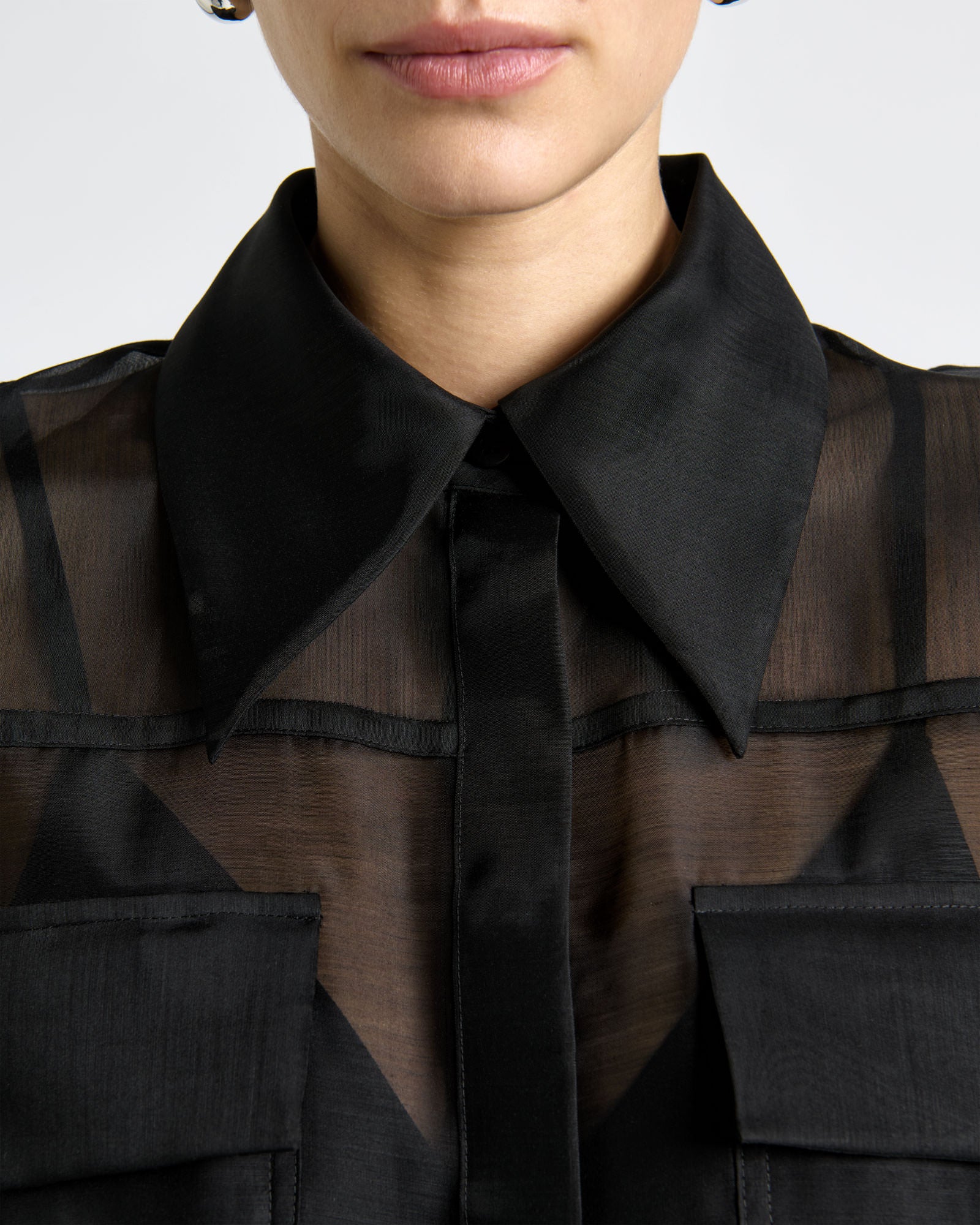 Sheer Organza Shirt