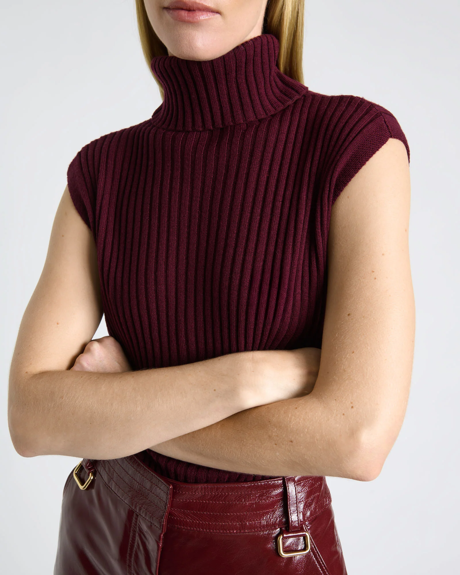 Merino Roll Neck Tank