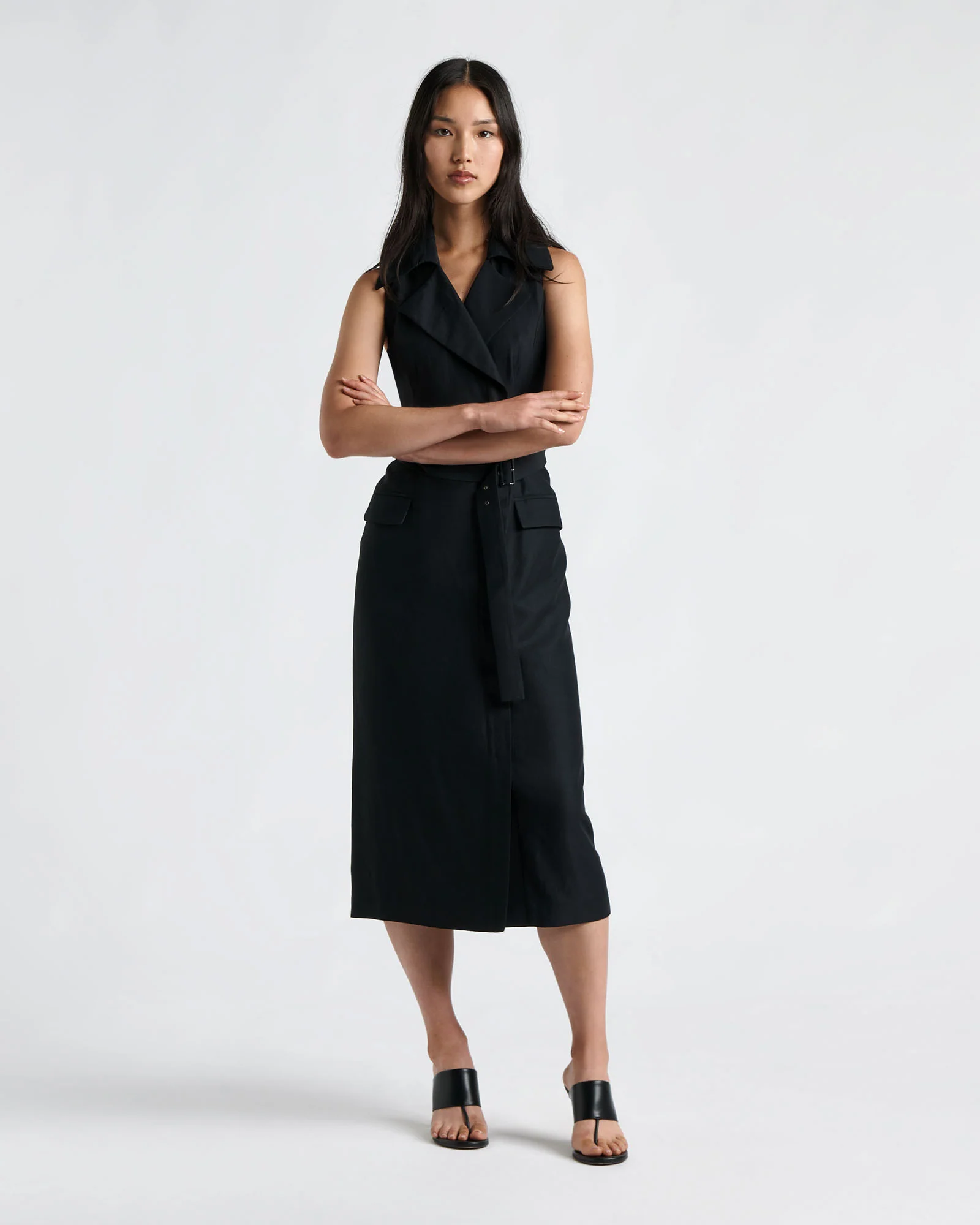 Tailored Blazer Midi Dress