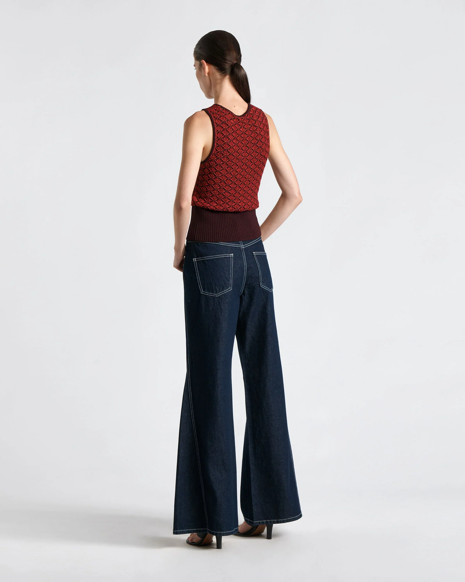 Diamond Pattern Knit Tank