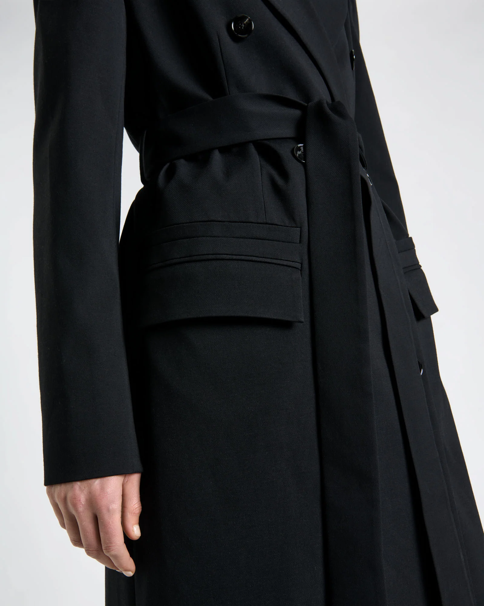 Viscose Twill Maxi Blazer