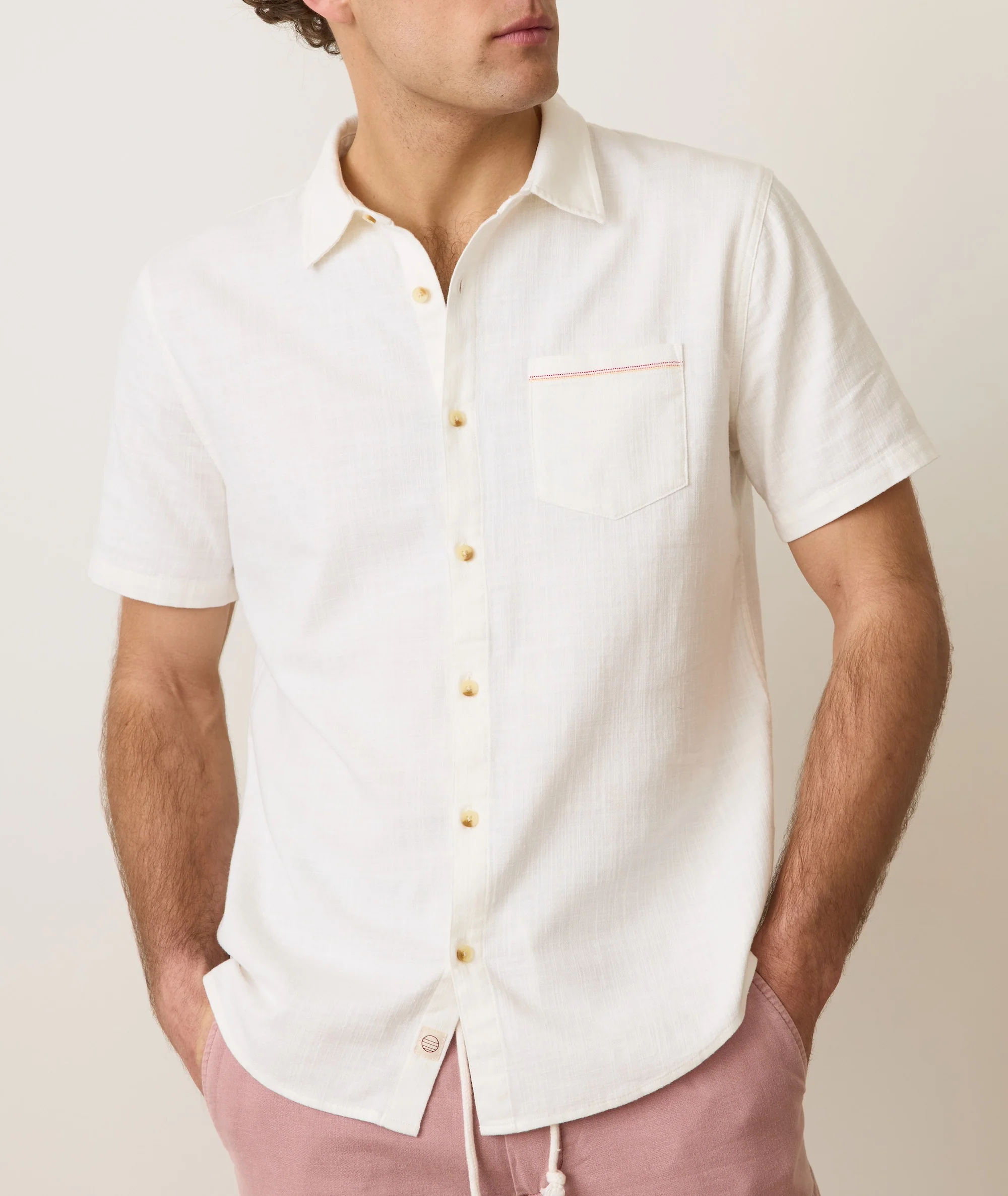 Stretch Selvage Short Sleeve Shirt