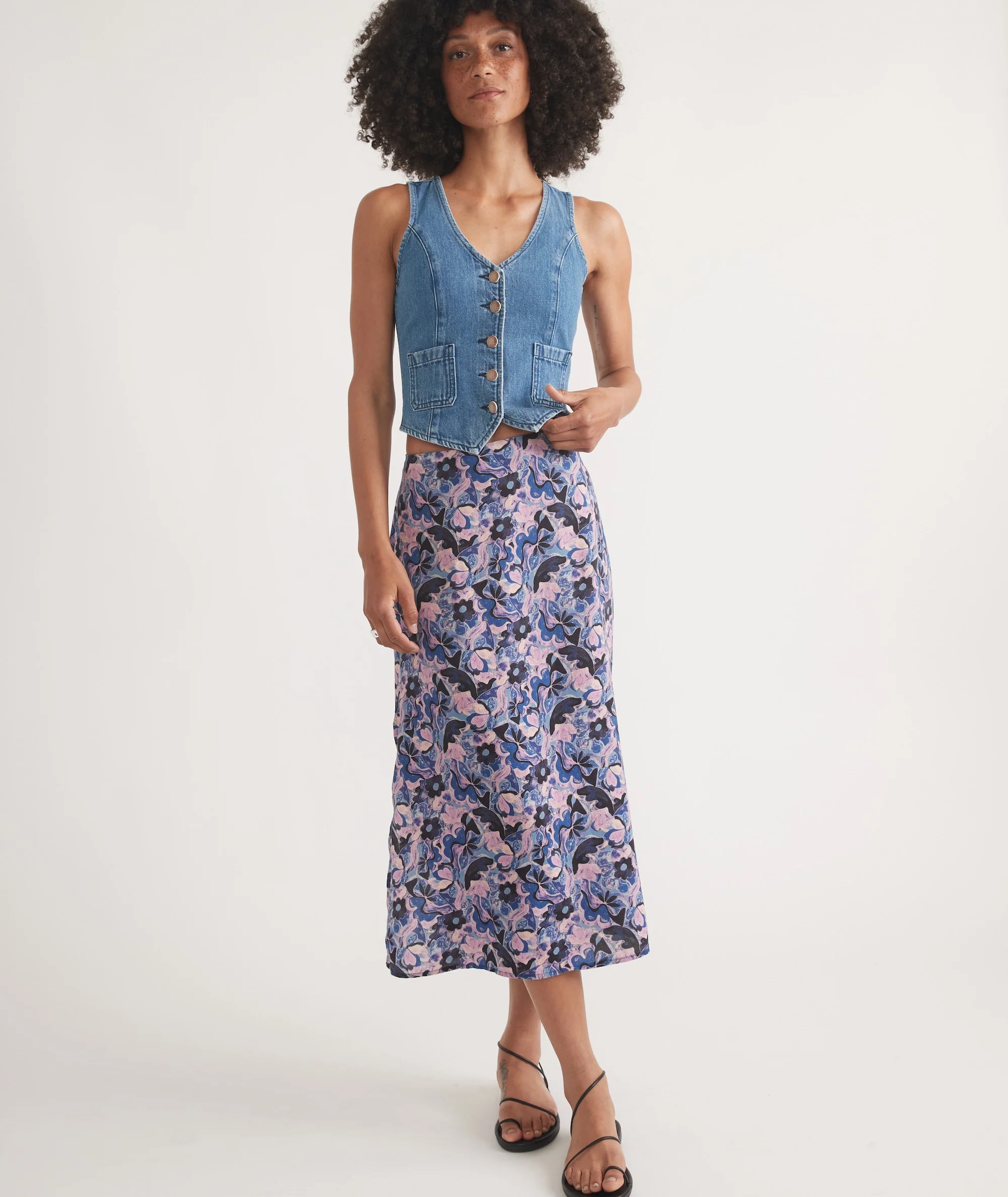 Ryan Slip Midi Skirt