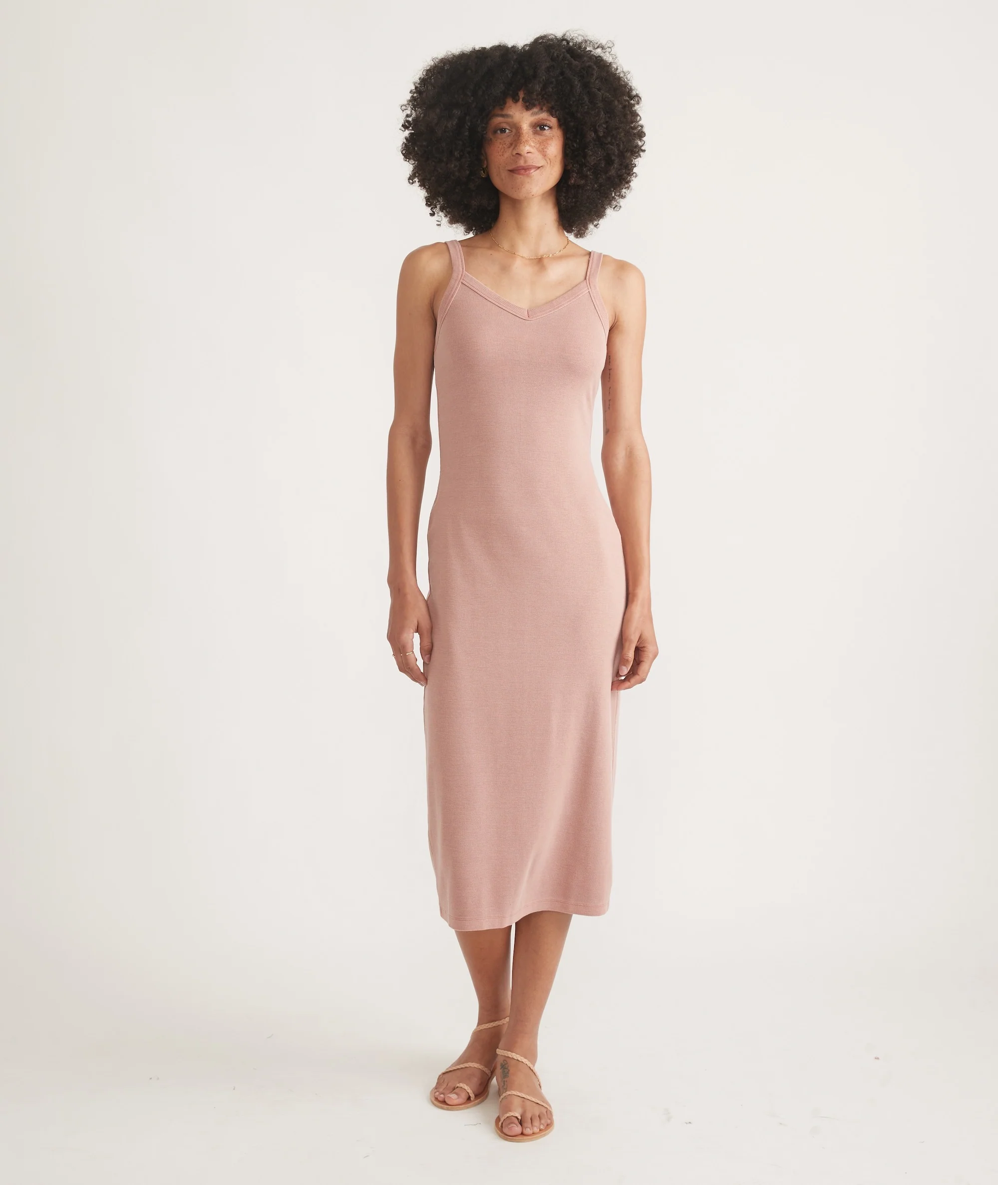 Lexi Rib Sun-In Spaghetti Strap Dress