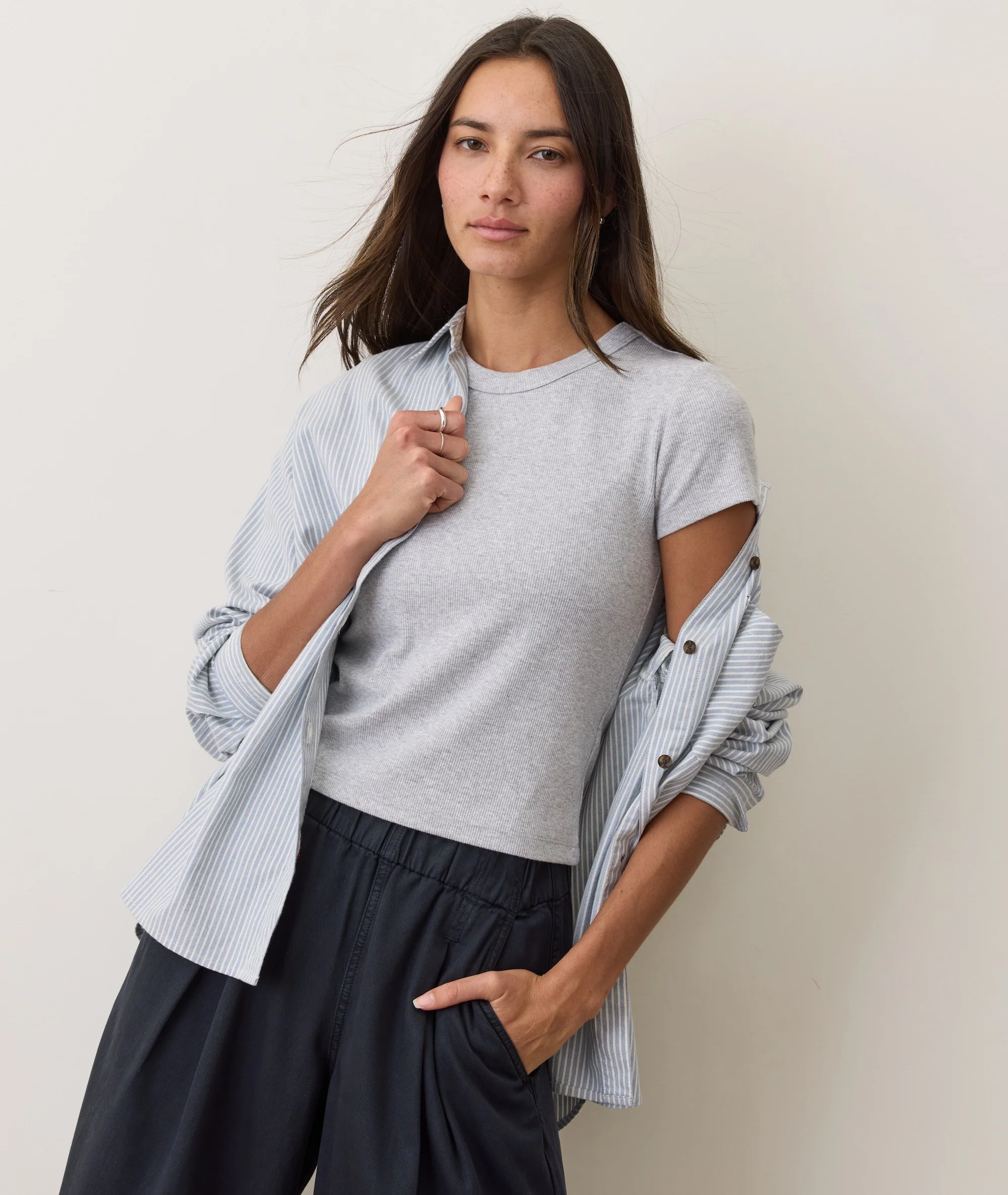 Lexi Rib Sun-In Crew Tee