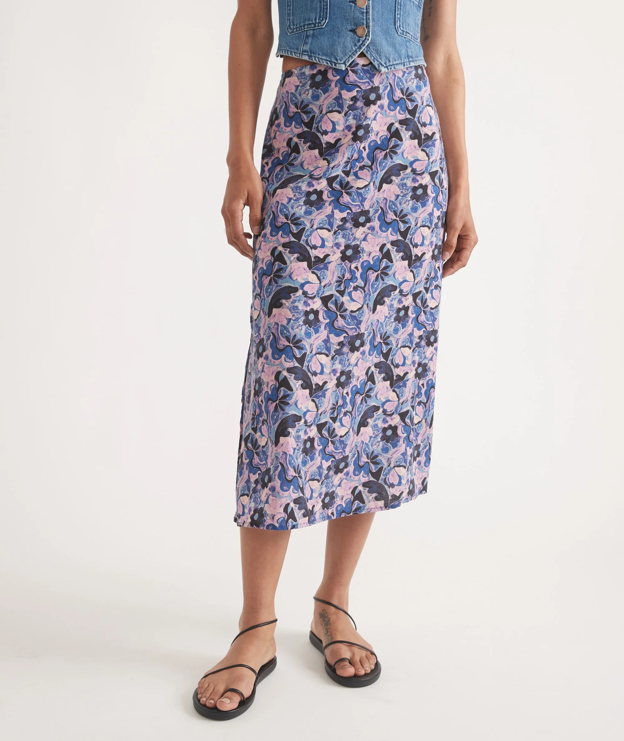 Ryan Slip Midi Skirt