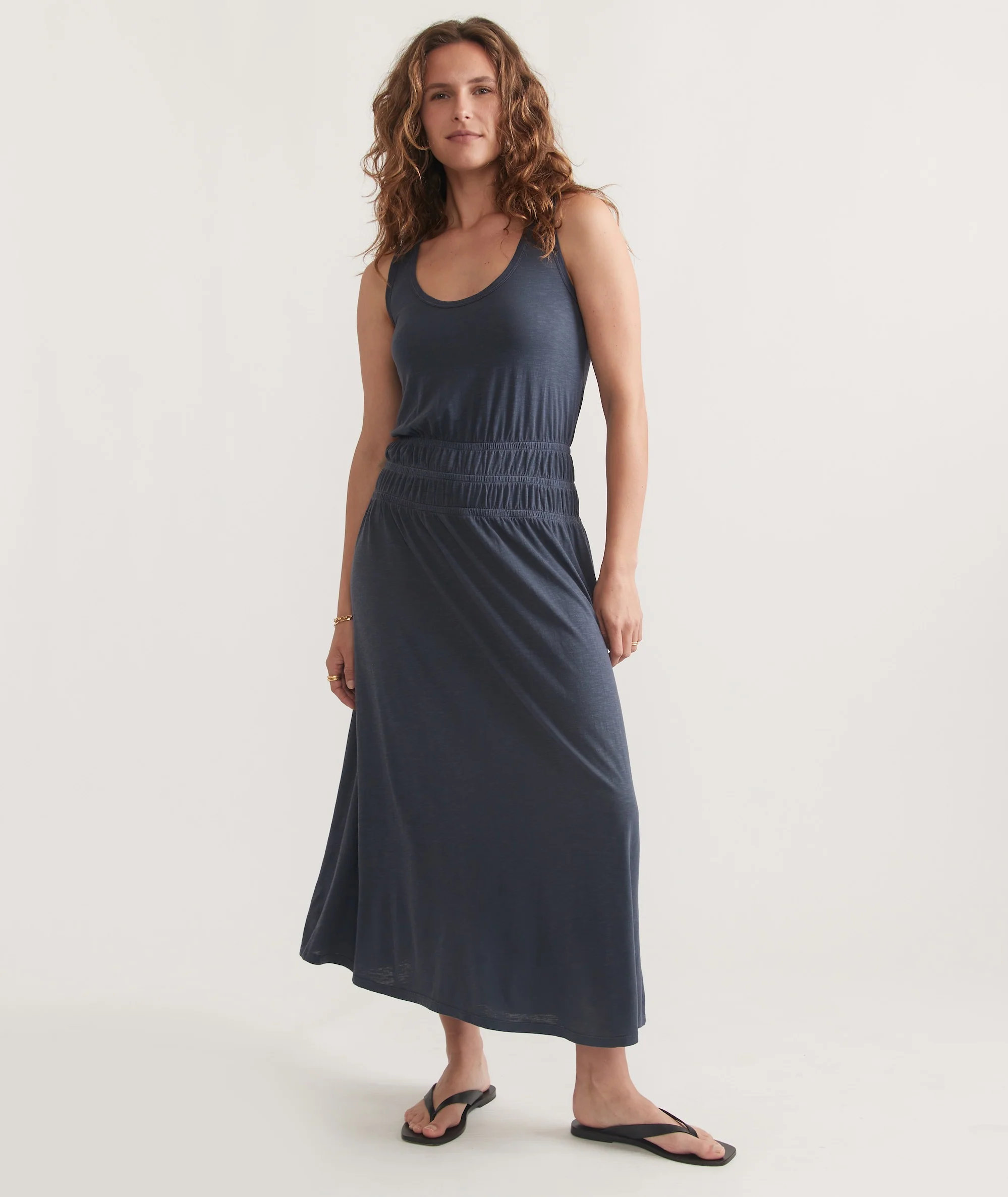 Juliet Slub Midi Dress