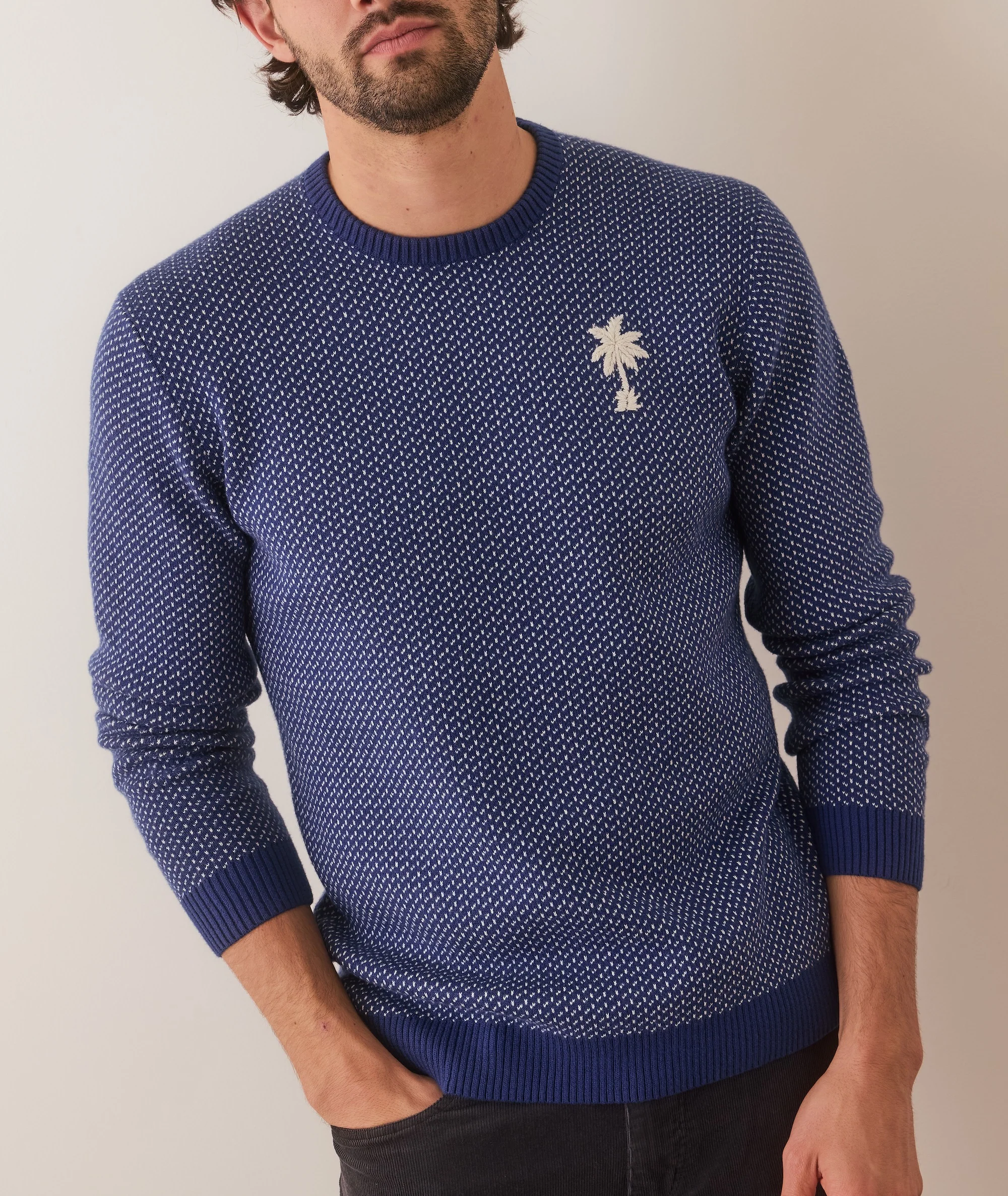 Birdseye Crewneck Sweater