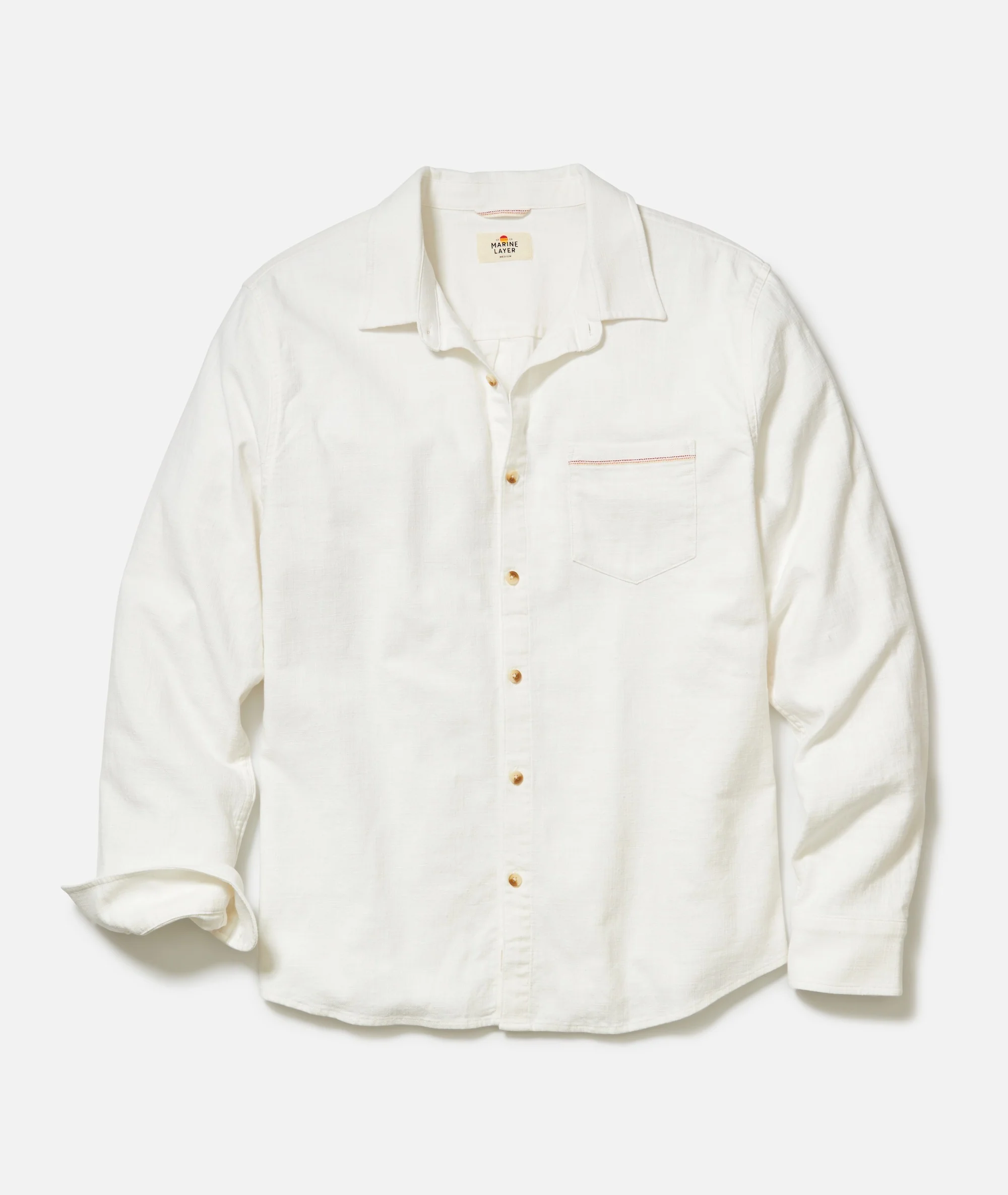 Stretch Selvage Long Sleeve Shirt