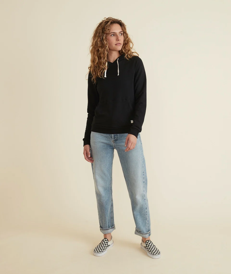 Women's Sunset Pullover Hoodie in Black