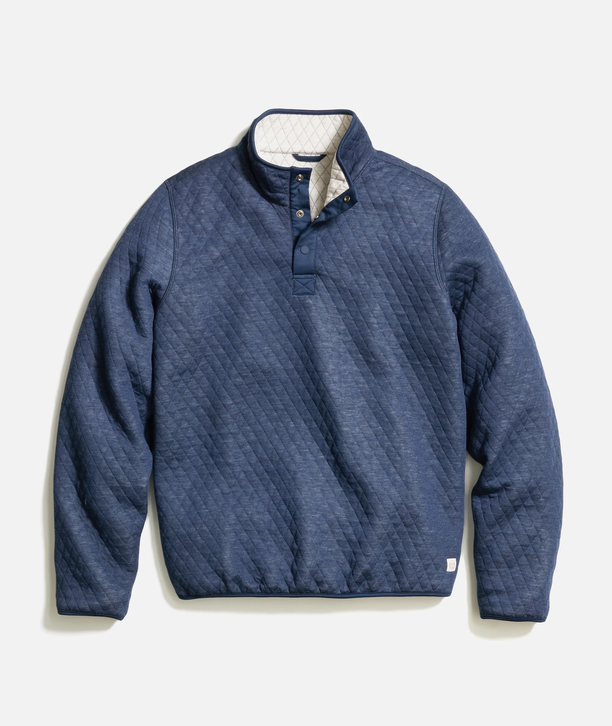 Women's Reversible Corbet Pullover in Navy/Oat