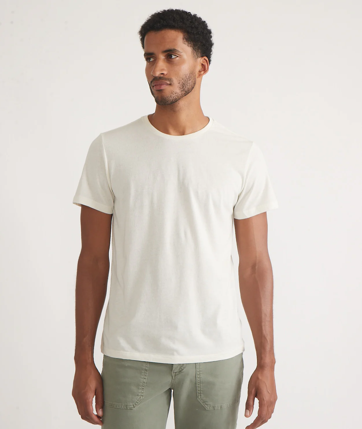 Men's Re-Spun Signature Crew in Natural