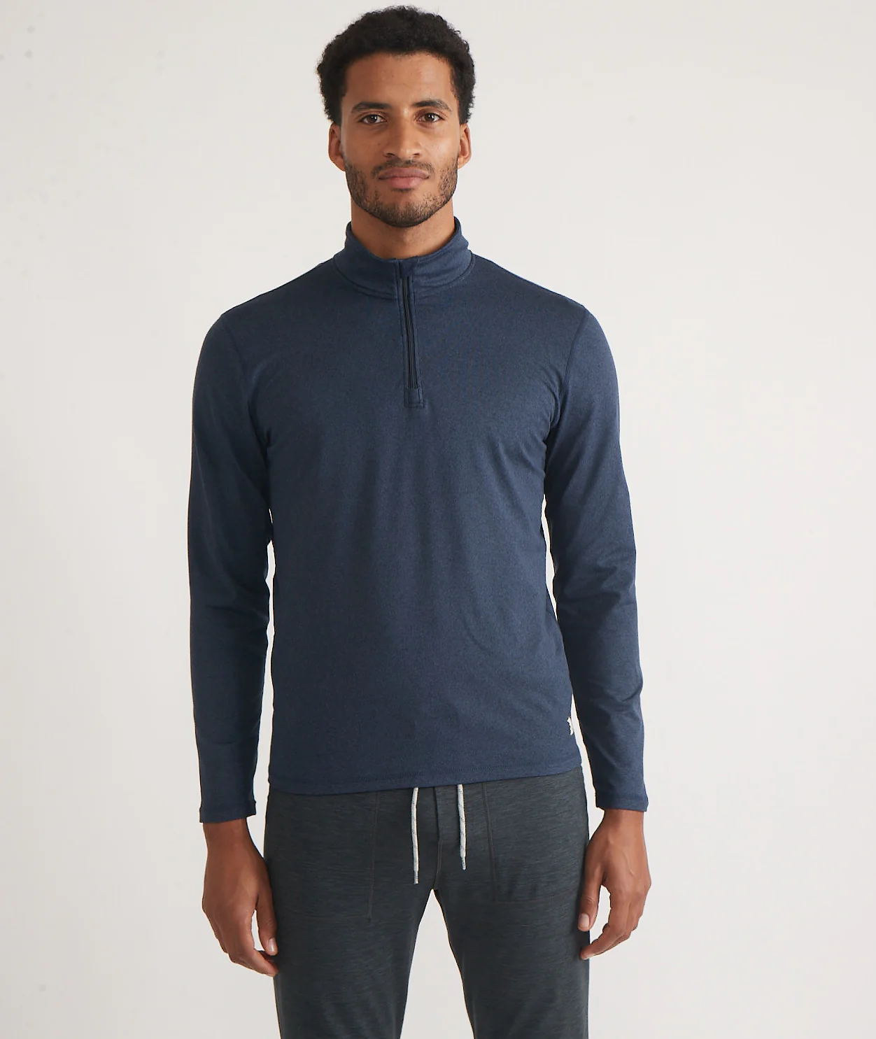 Men's Re-Spun Sport Quarter Zip in Navy