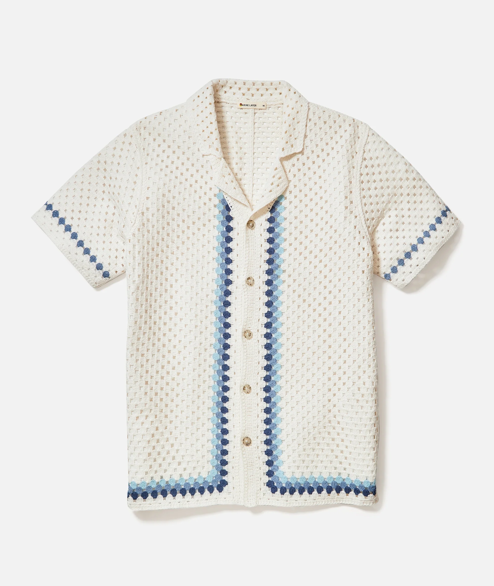 Ace Crochet Resort Shirt