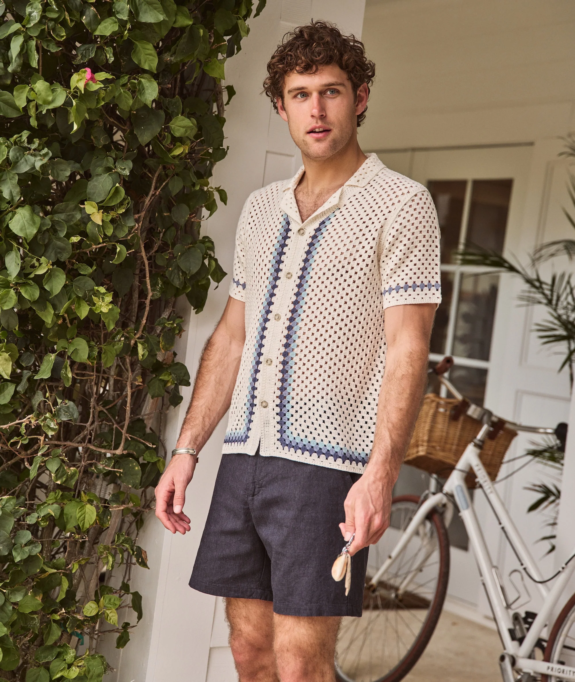 Ace Crochet Resort Shirt