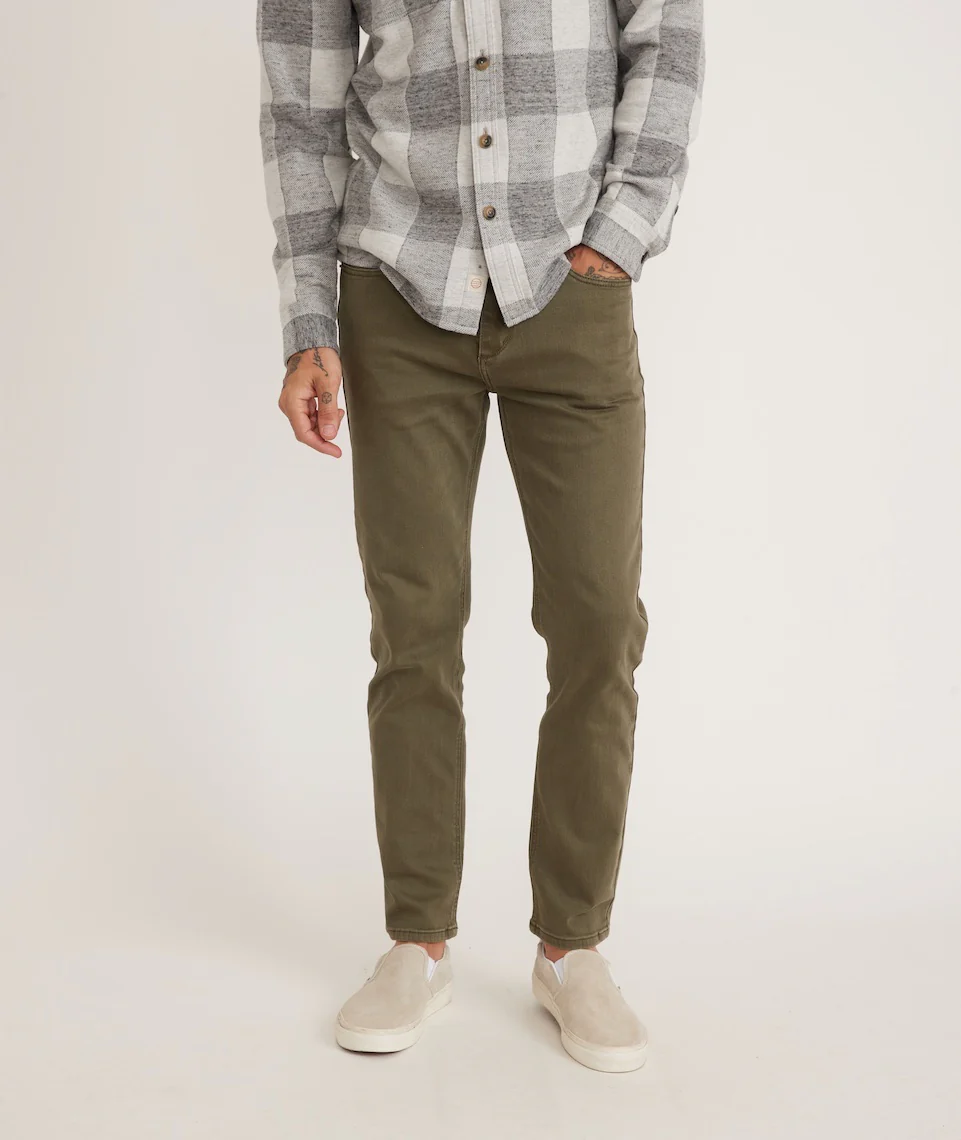 5 Pocket Slim Straight Twill Pant