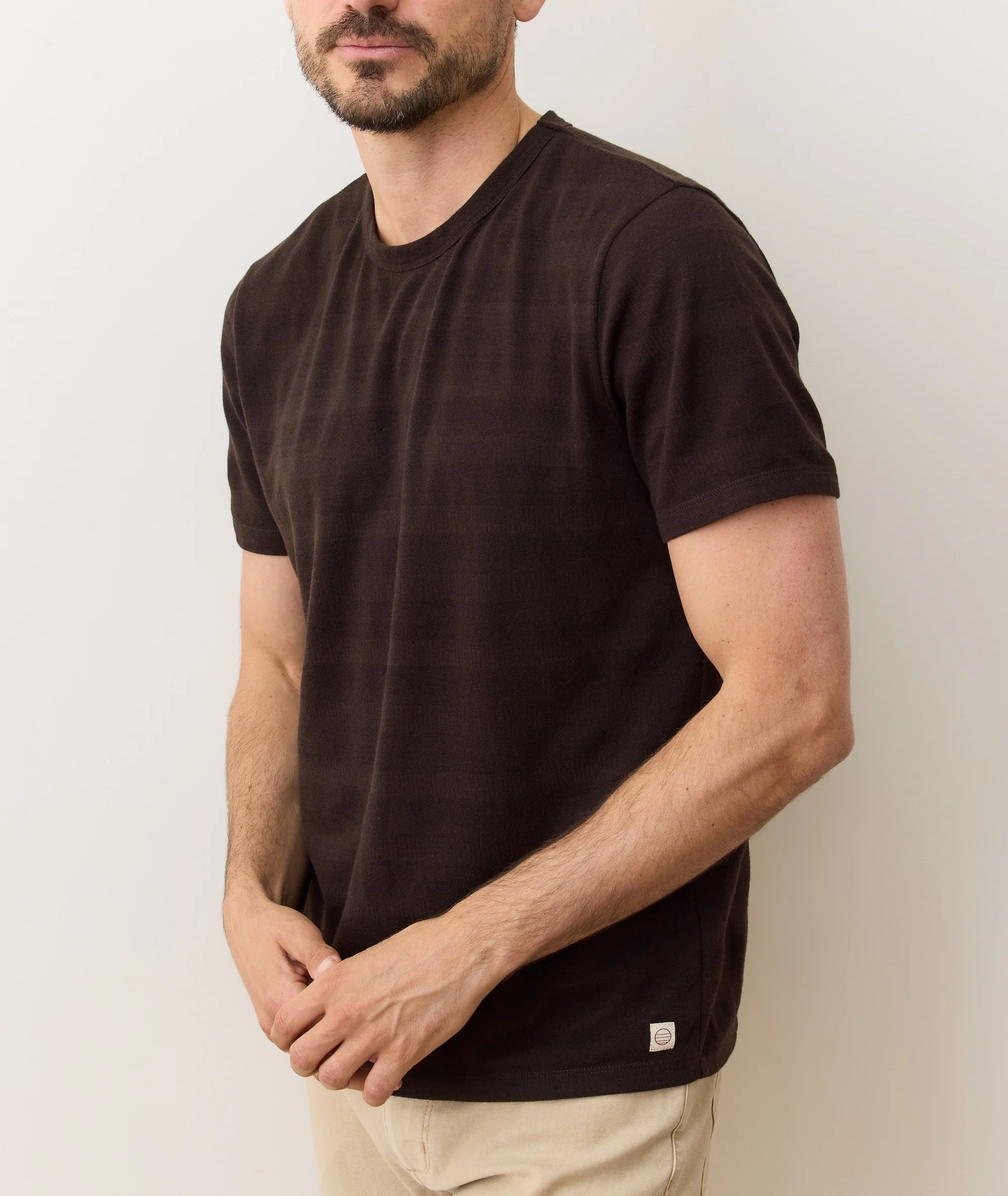 Signature Jacquard Crew Tee