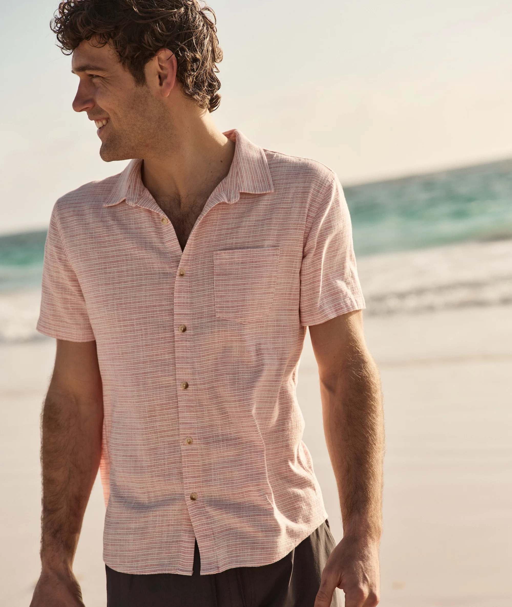 Stretch Selvage Short Sleeve Shirt