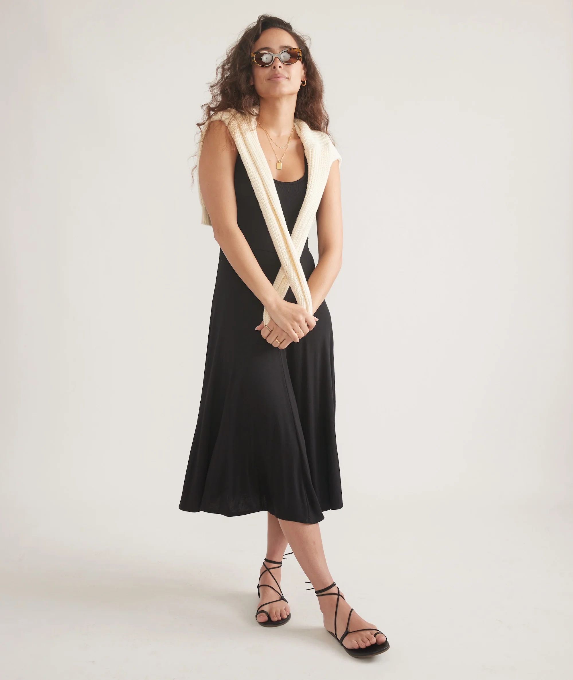 Lexi Rib Fit and Flare Midi Dress