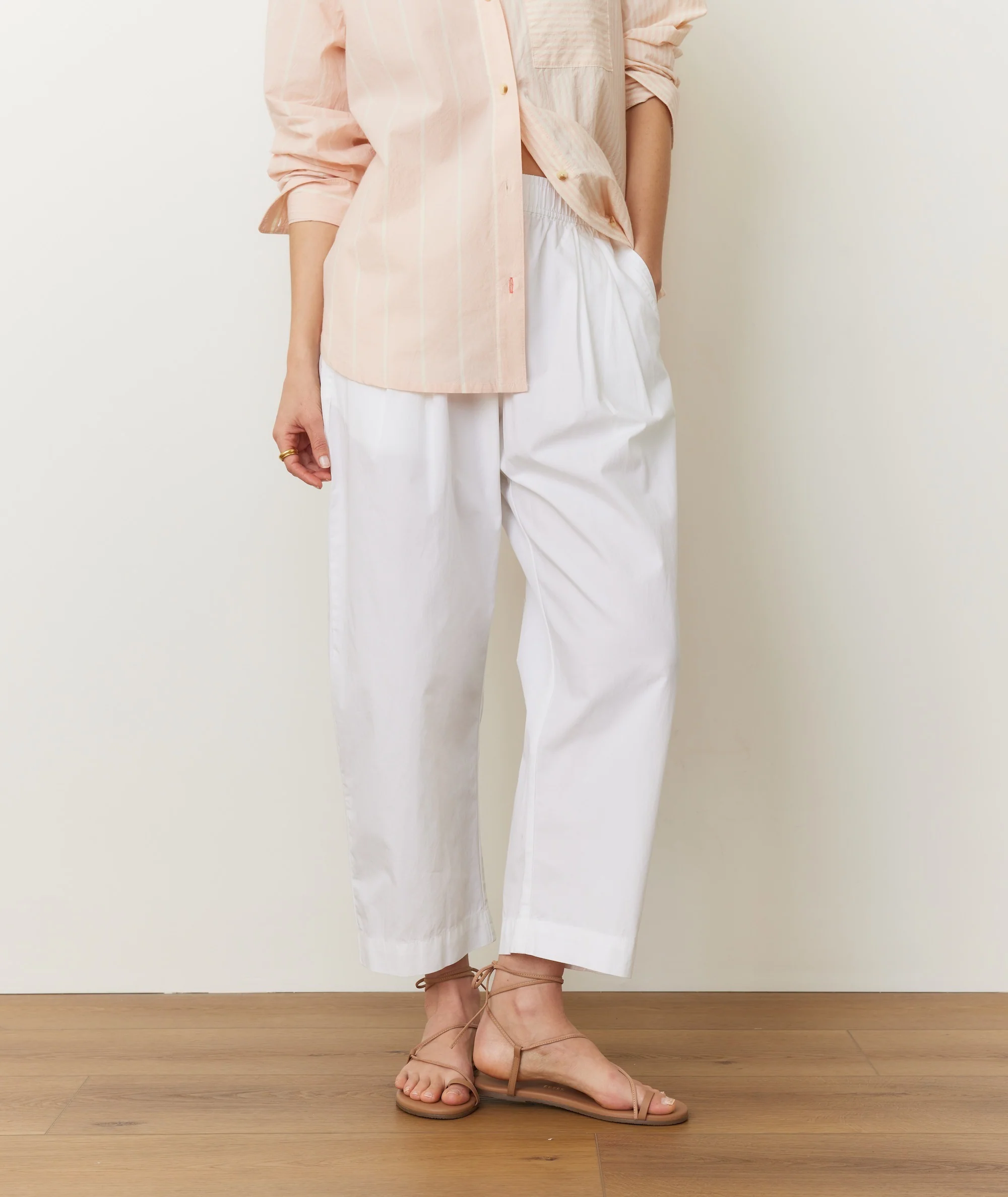 Kyra Poplin Barrel Pant