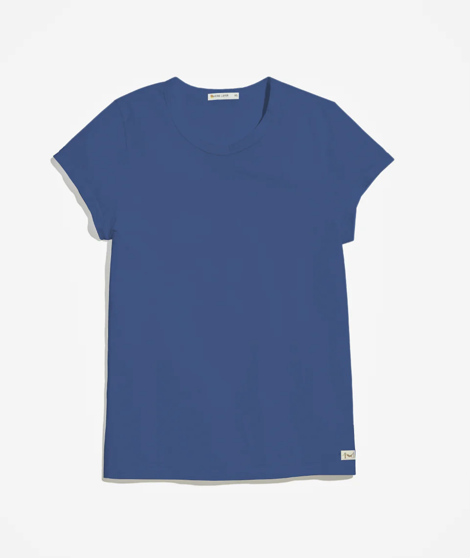 Women's Signature Crew in Faded Navy