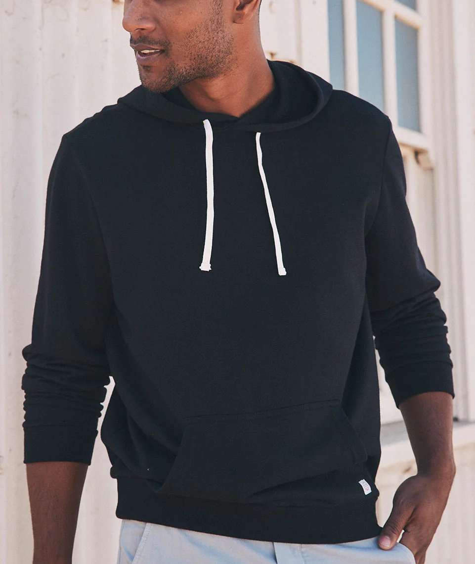 Men's Sunset Pullover Hoodie in Black