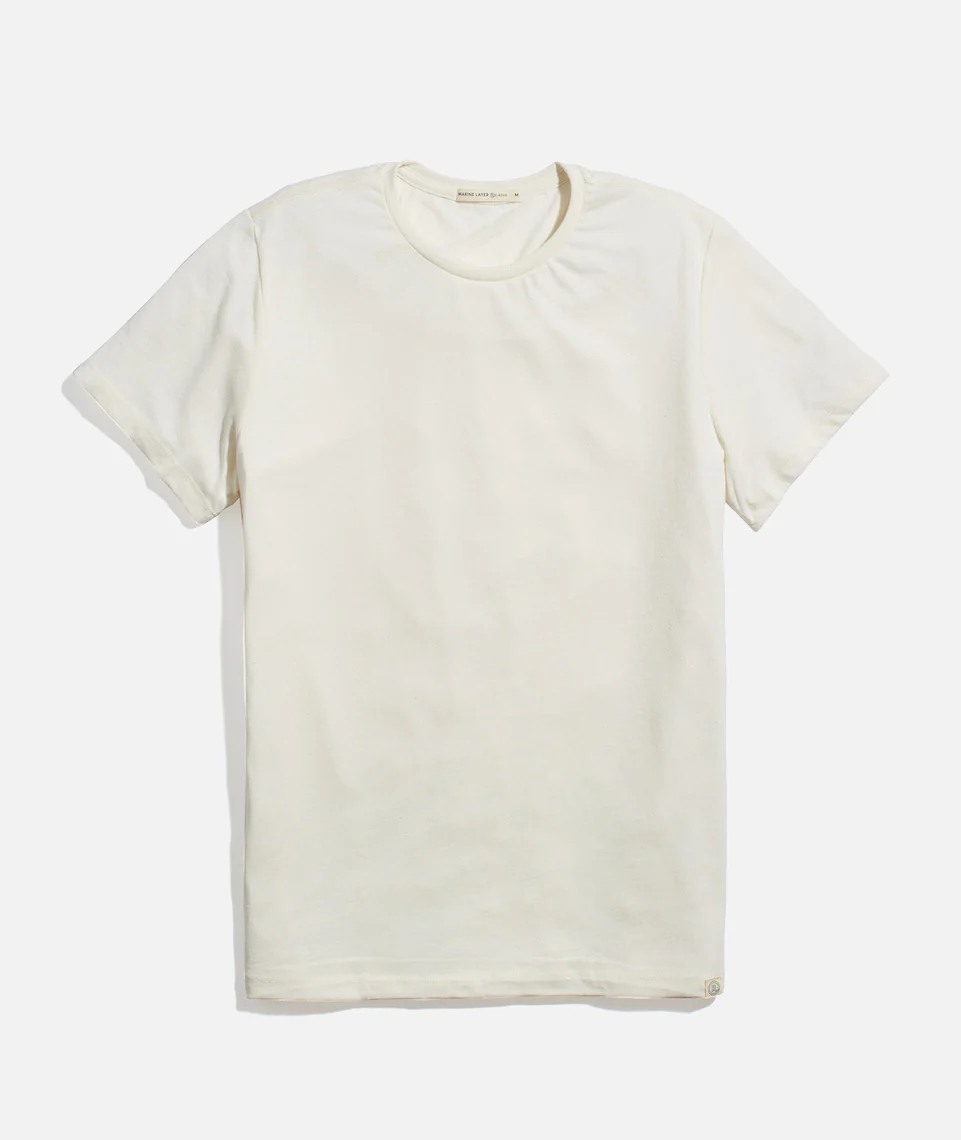 Men's Re-Spun Signature Crew in Natural