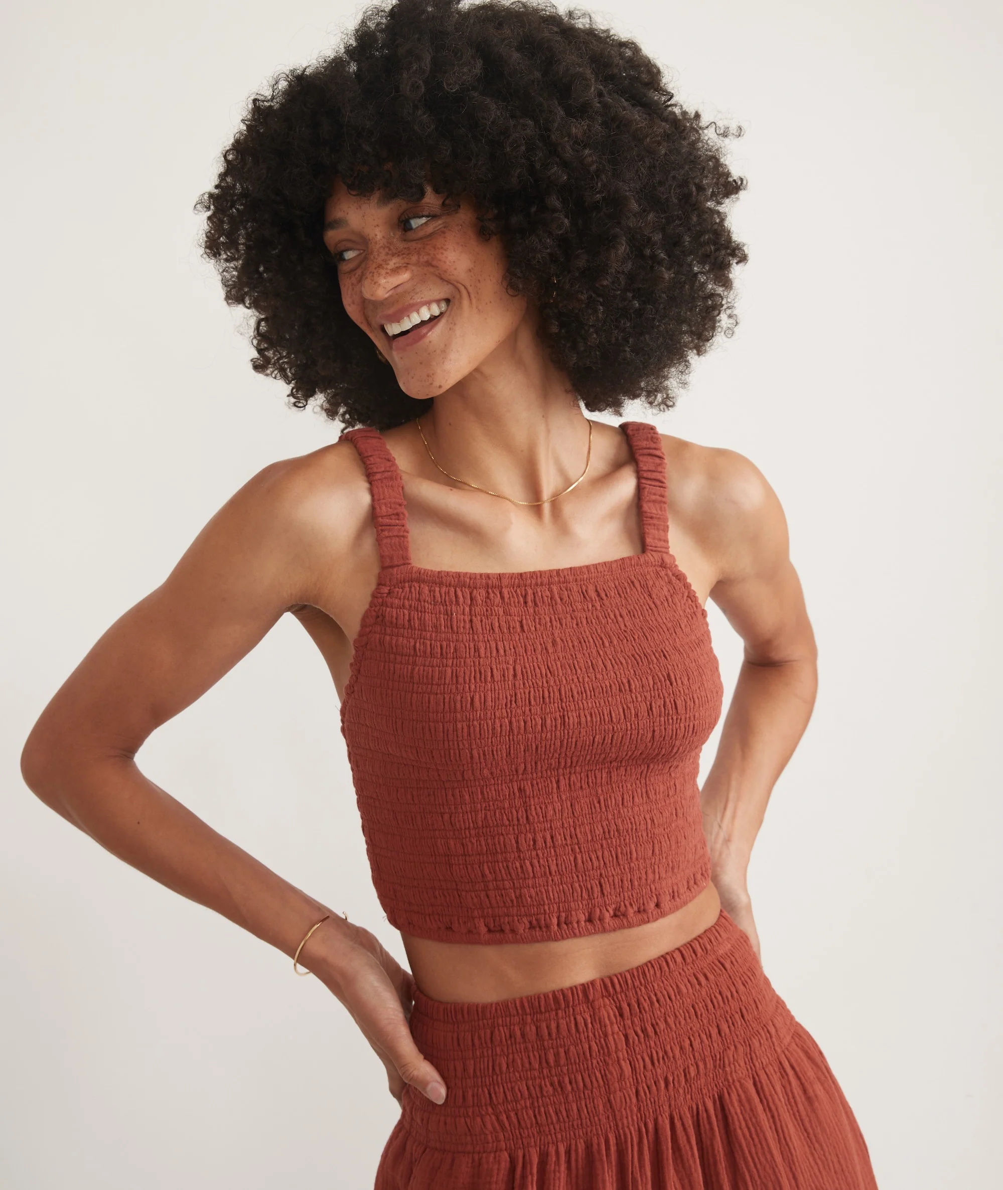 Lila Double Cloth Tank