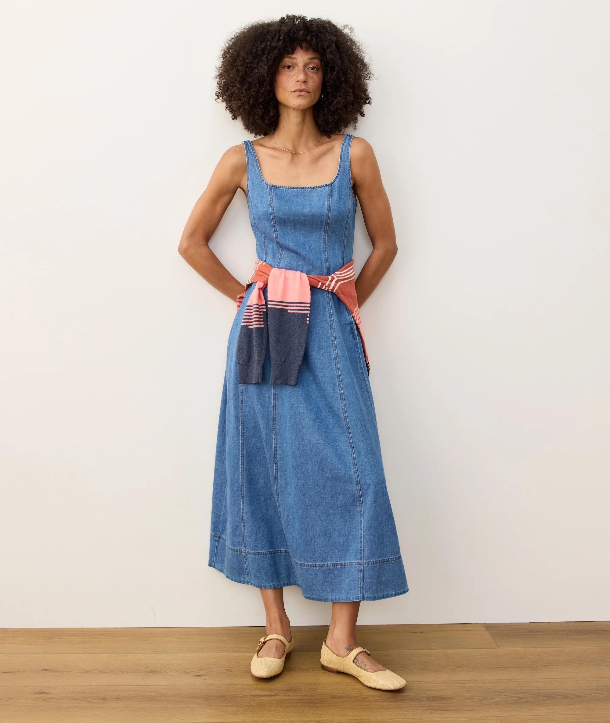 Roan Denim Maxi Dress
