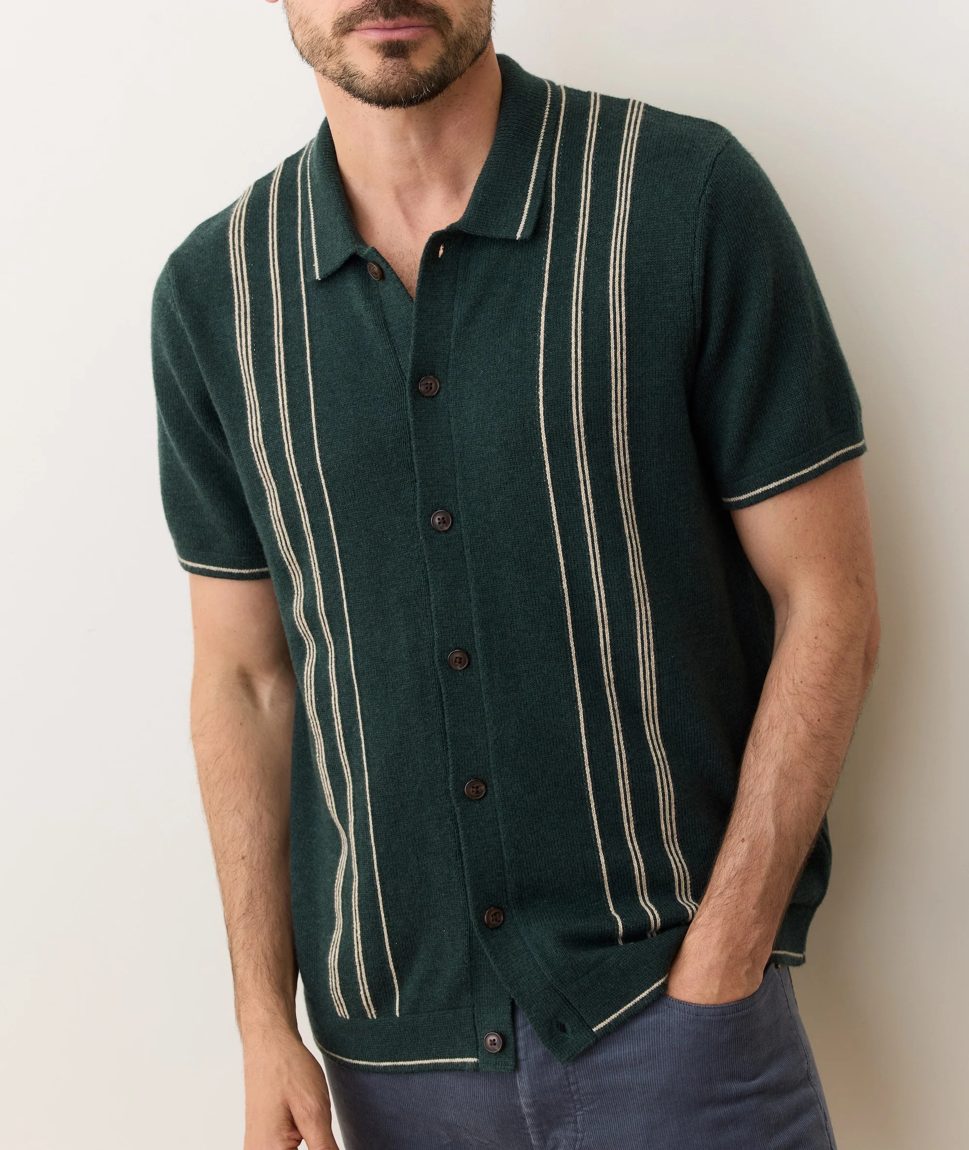 Barry Sweater Button Down