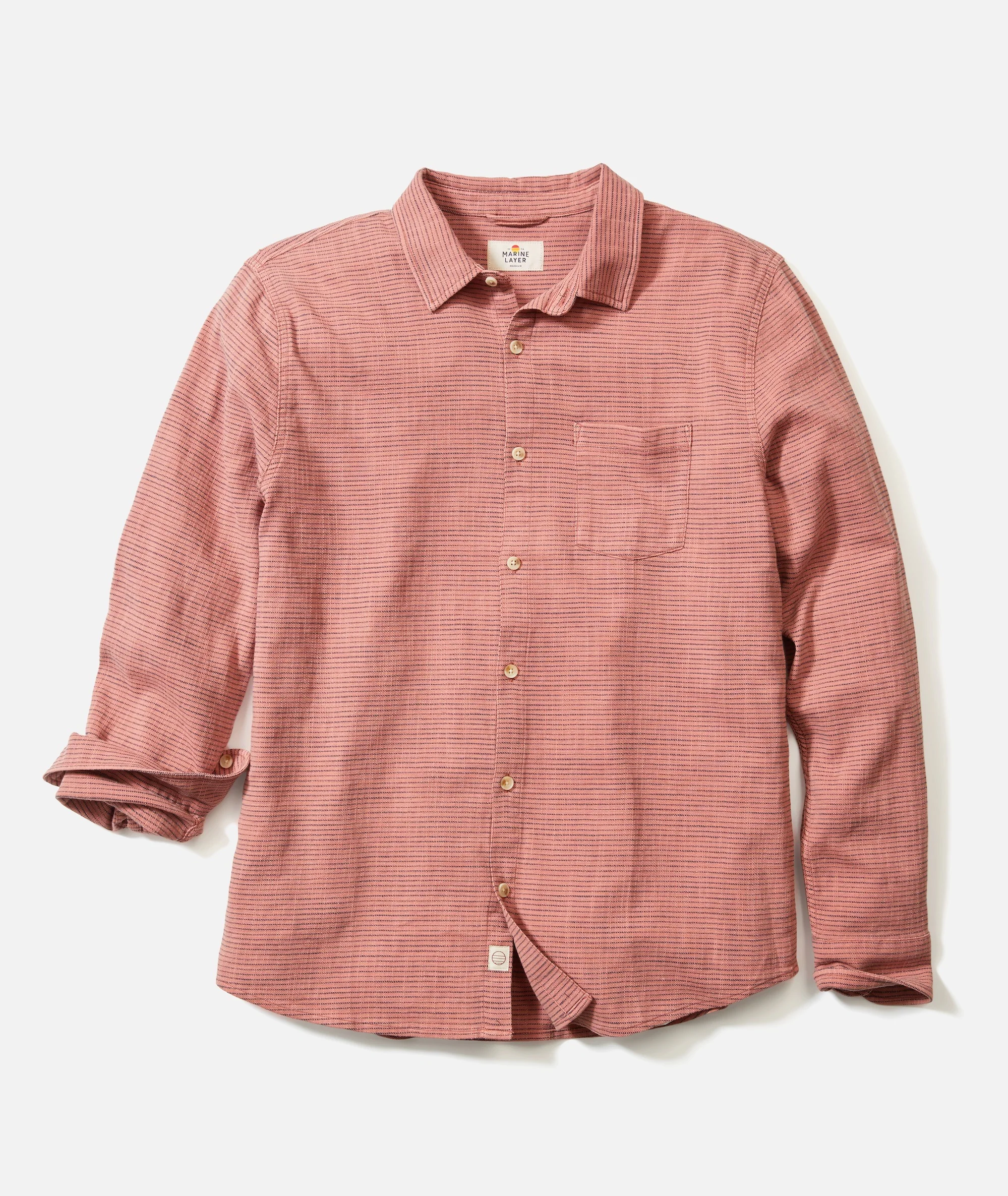 Stretch Selvage Long Sleeve Shirt