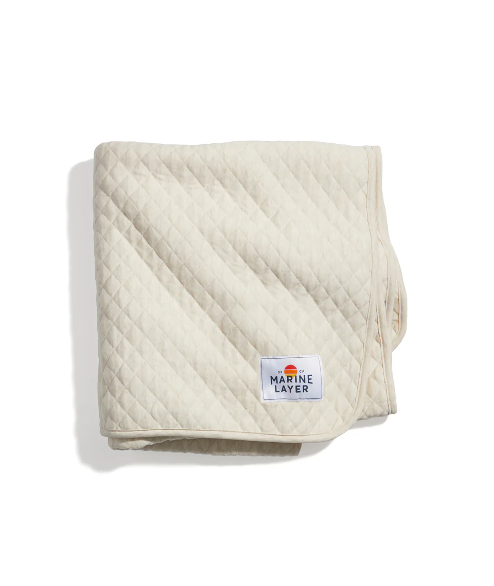Corbet Blanket in Oatmeal Heather