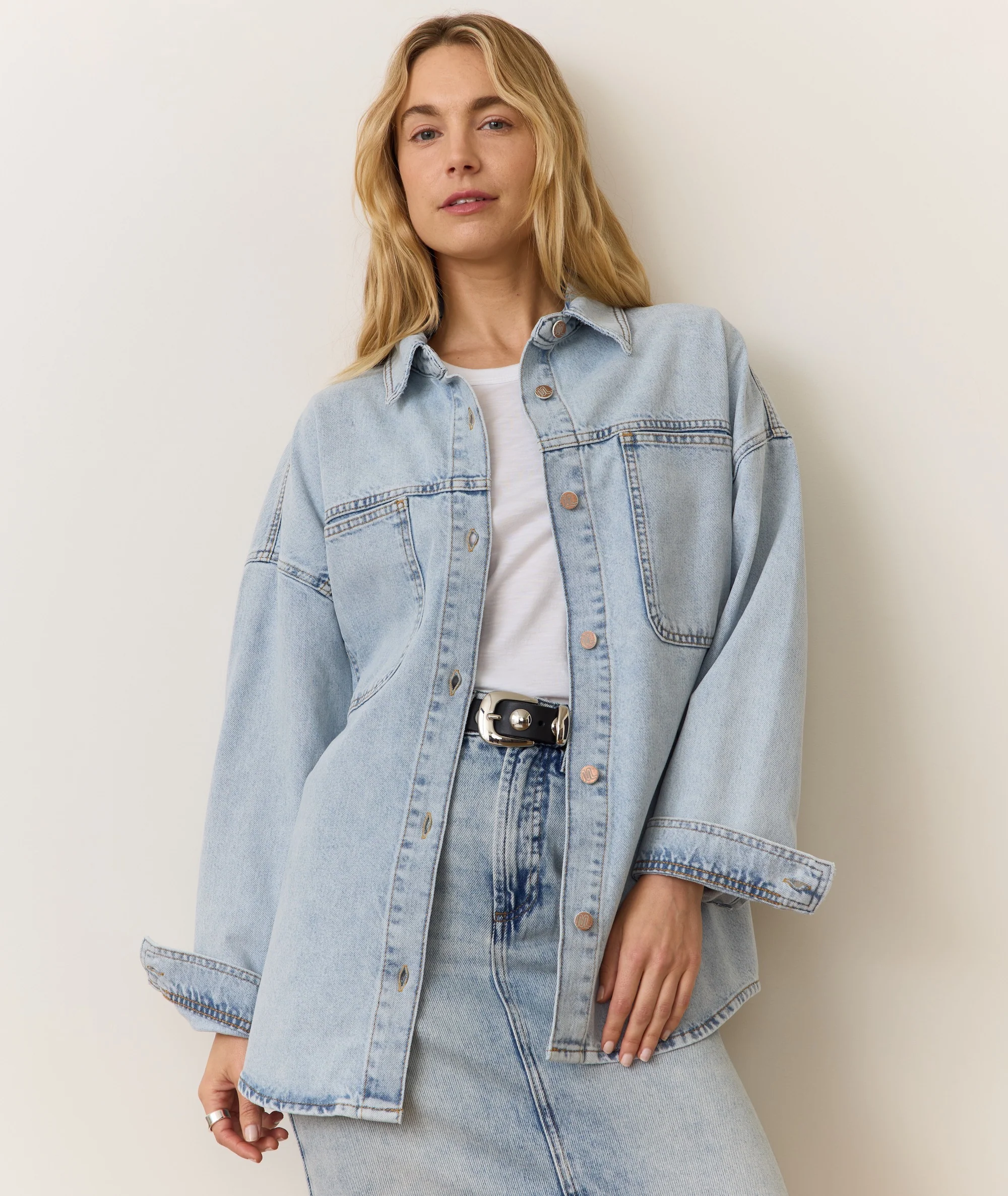 Molly Oversized Denim Shirt Jacket