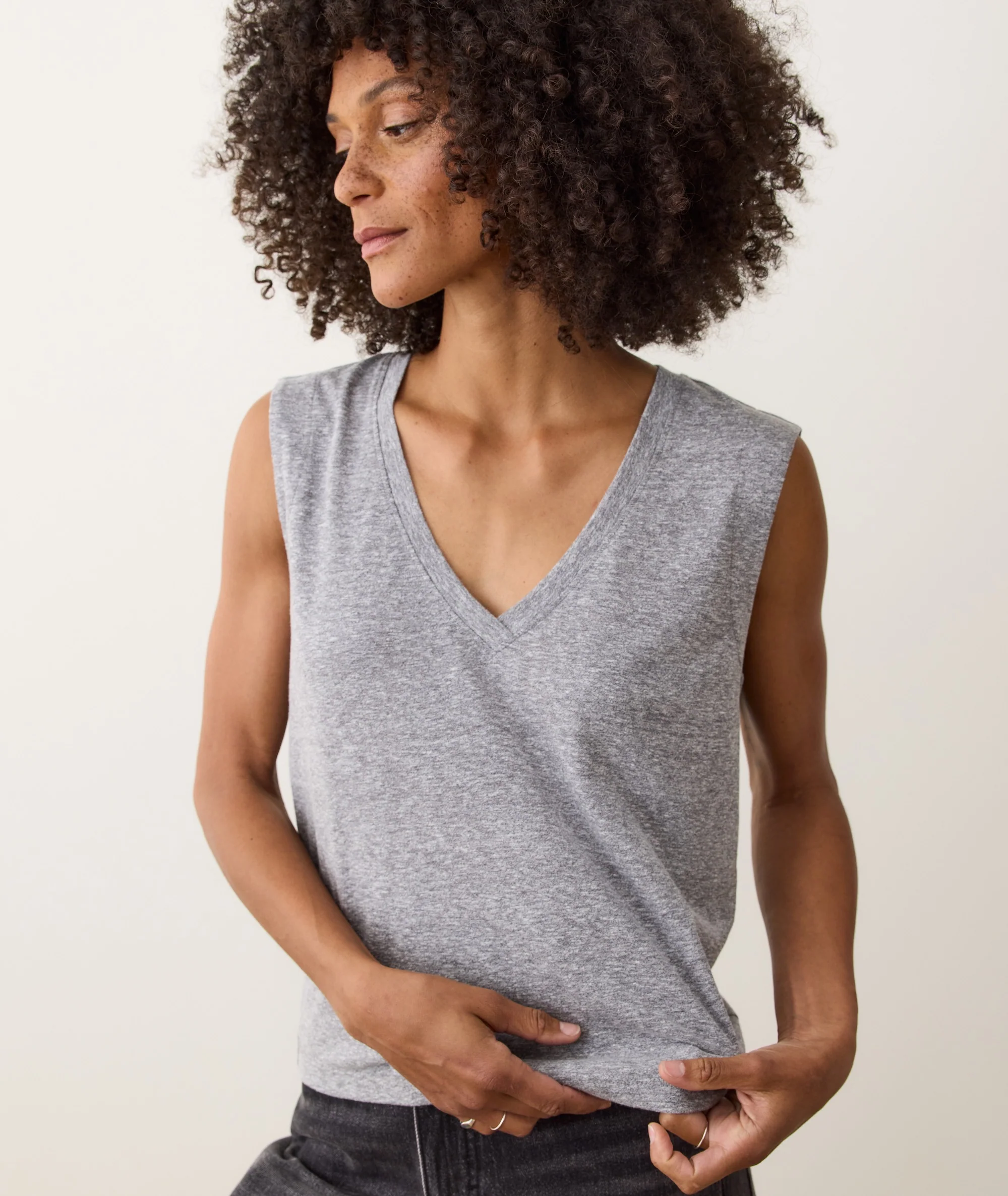 Tissue V-Neck Tank