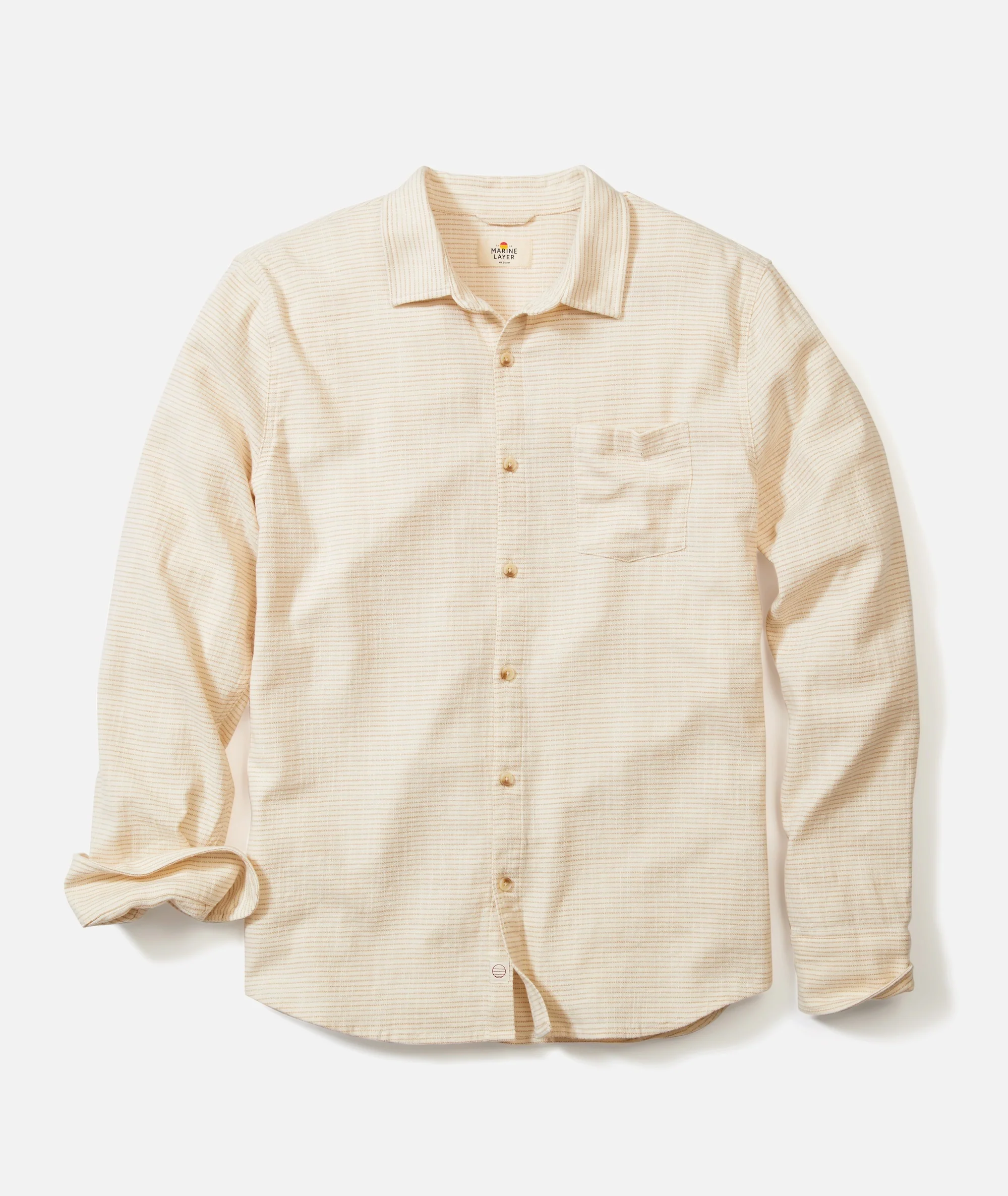 Stretch Selvage Long Sleeve Shirt