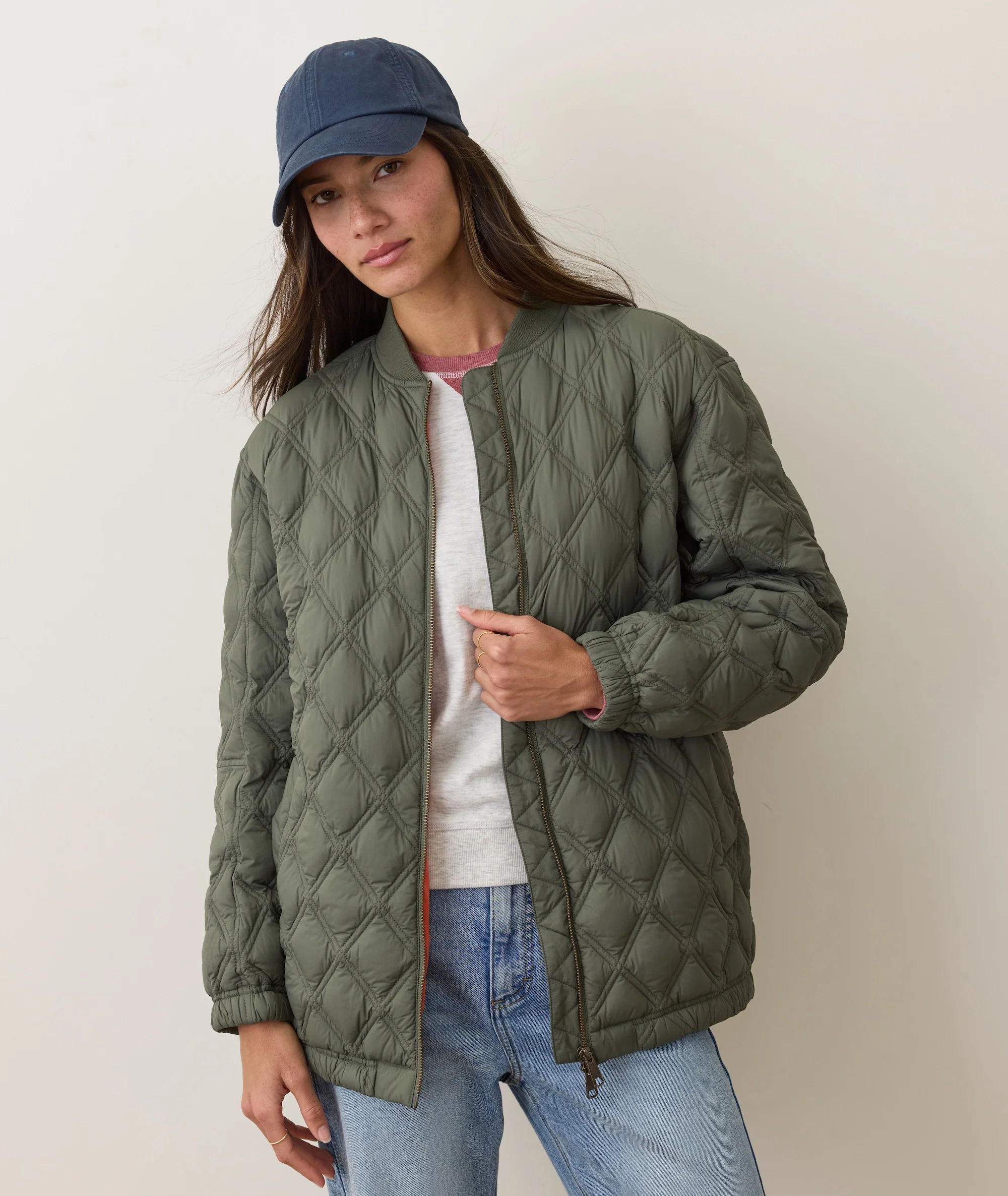 Marina Quilted Oversized Bomber