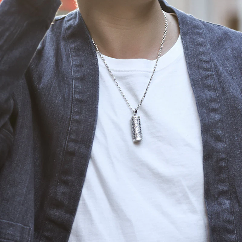 Buddha Stones Six True Words Protection Necklace Pendant