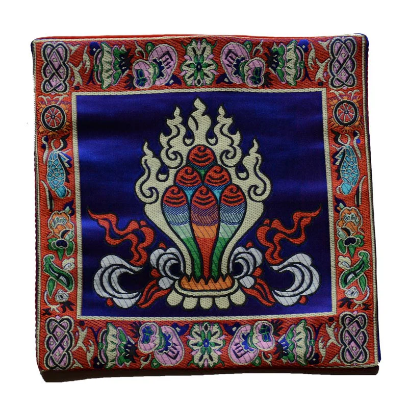 Buddha Stones Prayer Altar Mat Healing Meditation Vajra Auspicious Symbols