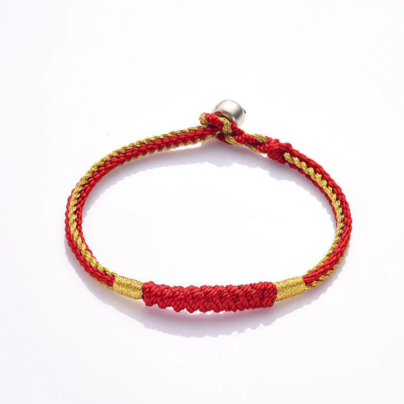 Buddha Stones Tibetan Handmade Braid Luck String Protection Bracelet