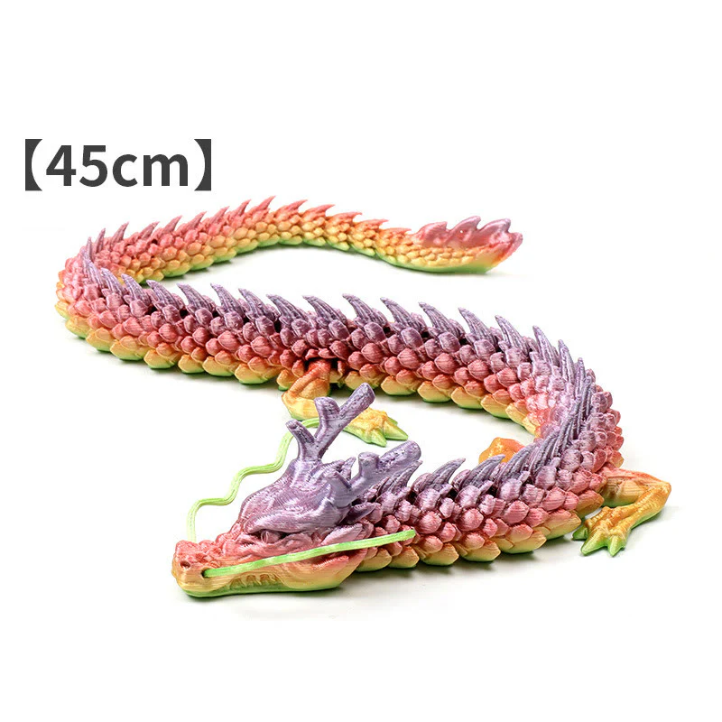 Buddha Stones Feng Shui Dragon Luminous 3D Printed Dragon Luck Success Home Decoration