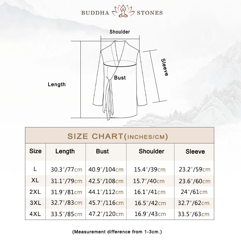 Buddha Stones Simple Fall Lace-up Cotton Linen Men Jacket Coat Zen Clothing