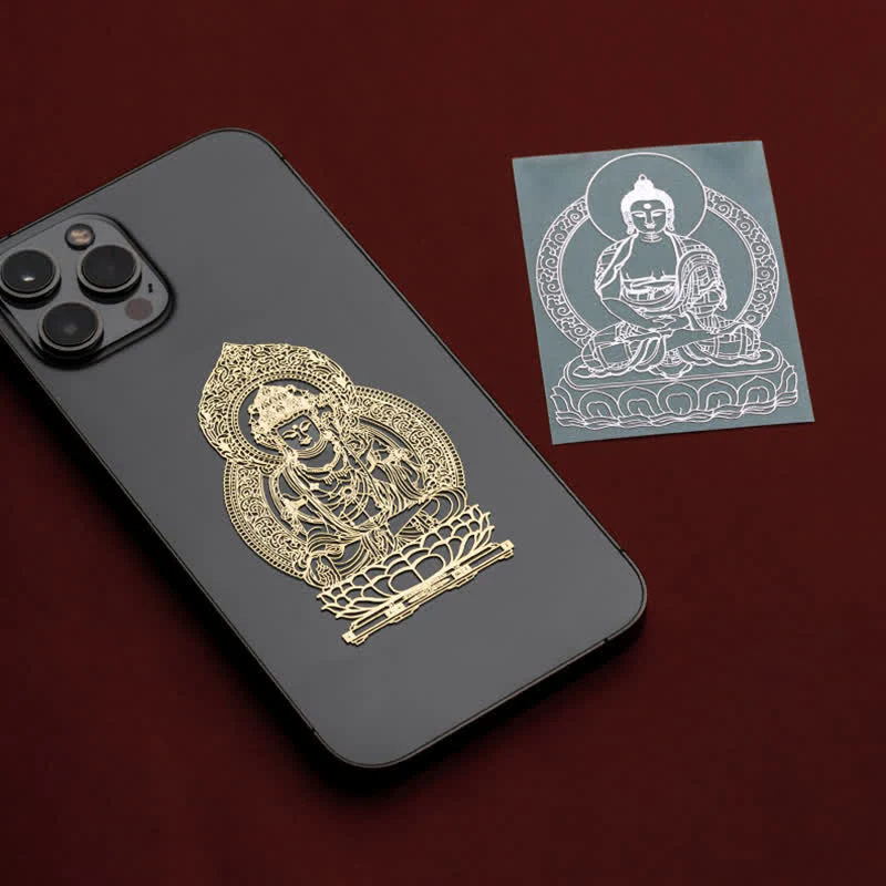 Buddha Stones 12 Chinese Zodiac Blessing Wealth Fortune Phone Sticker