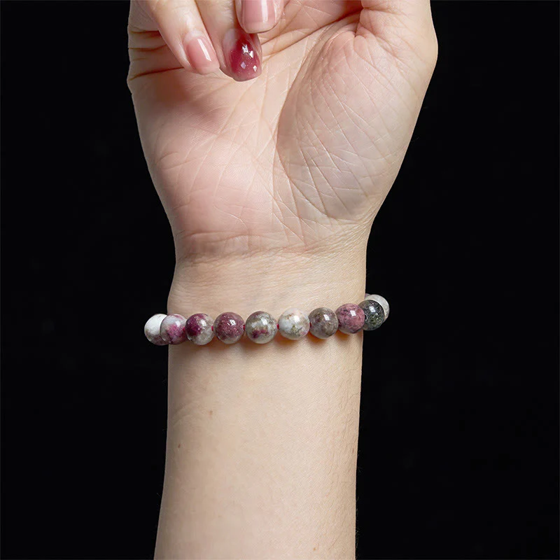 Buddha Stones Plum Blossom Tourmaline Balance Bracelet