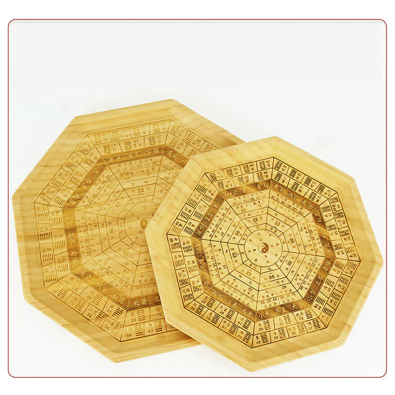 Buddha Stones Feng Shui Bamboo Bagua Map Harmony Energy Map
