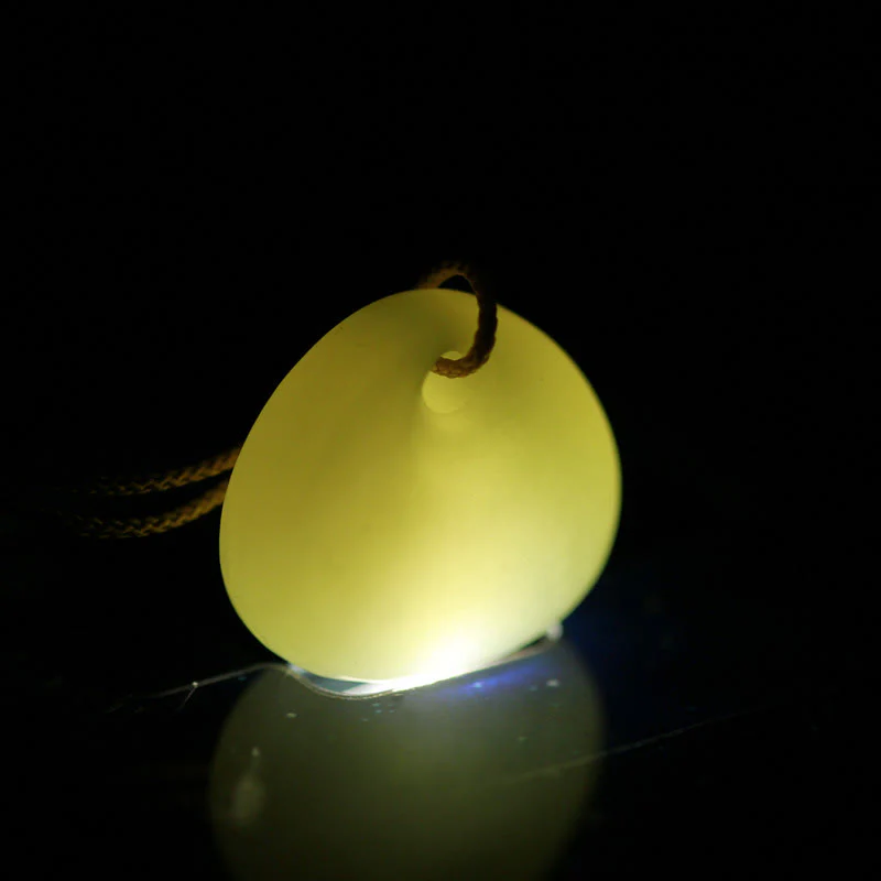 Buddha Stones Natural Hetian Jade Small Bag Pattern Prosperity String Necklace Pendant