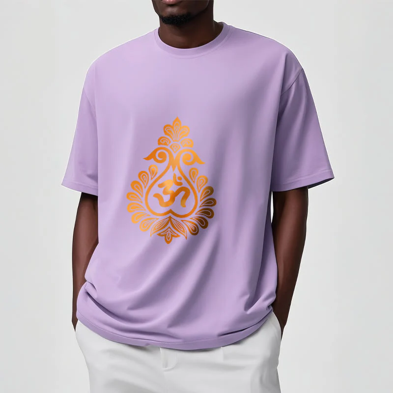 Buddha Stones Gourd OM Symbol Design Tee T-shirt