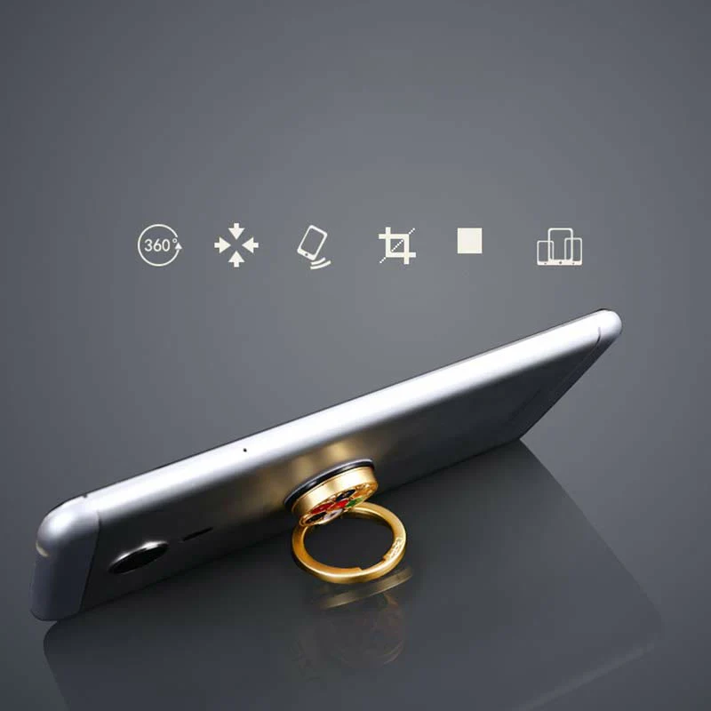 Buddha Stones Tibetan Om Mani Padme Hum Peace Phone Ring Bracket Universal Phone Holder Decorations