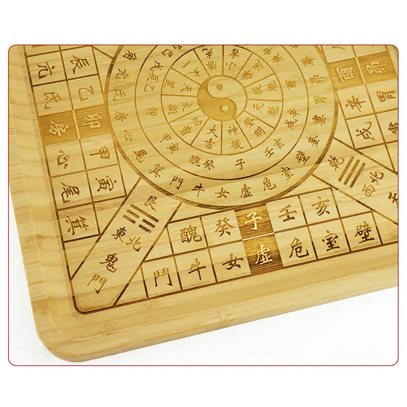 Buddha Stones Feng Shui Bamboo Bagua Map Harmony Energy Map
