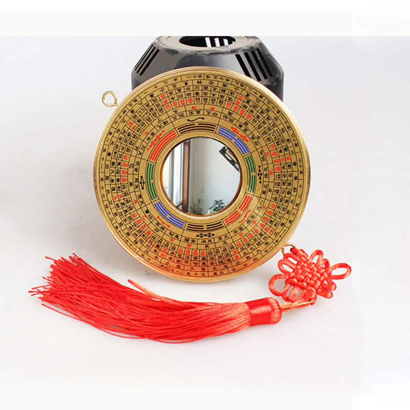 Buddha Stones Feng Shui Bagua Map Copper Coin Chinese Knotting Balance Energy Map